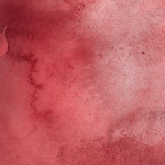 Red watercolor texture with abstract washes and brush strokes on the white paper background.