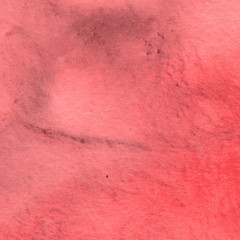 Red watercolor texture with abstract washes and brush strokes on the white paper background.