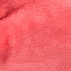 Red watercolor texture with abstract washes and brush strokes on the white paper background.