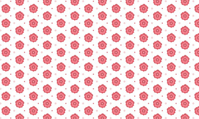 Red Flower Pattern Background