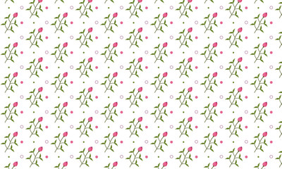 Pink Flower Pattern Background
