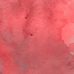 Red watercolor texture with abstract washes and brush strokes on the white paper background.