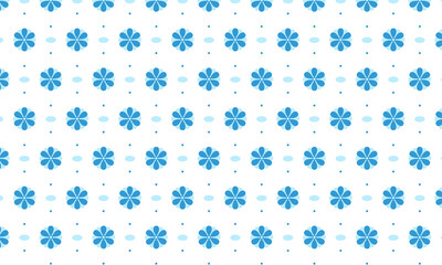 Fototapeta na wymiar Light Blue Flower Pattern Background