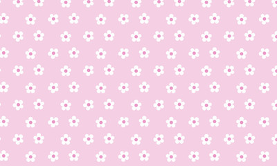White Flower pattern Background