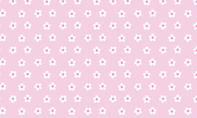 White Flower pattern Background