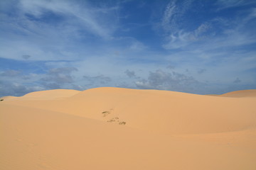Fototapeta na wymiar White Sand Dunes Mui Ne Vietnam