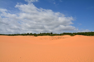 Fototapeta na wymiar Red Sand Dunes Mui Ne Vietnam