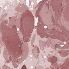 Bright red marble paper textures on white background. Chaotic abstract organic design.	