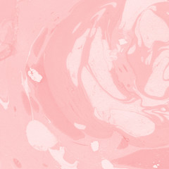 Bright red marble paper textures on white background. Chaotic abstract organic design.	