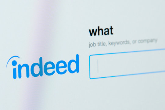 Indeed job platform home page