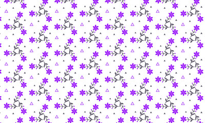 Fototapeta na wymiar Purple Flower Pattern Background