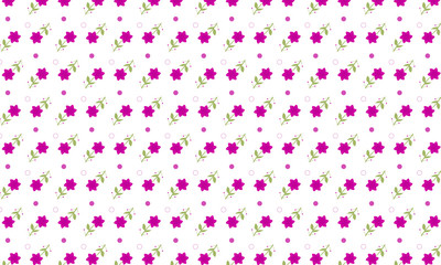 Pink Color Flower Pattern Background