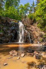 Split Rock River Waterfall Scenic Landscape