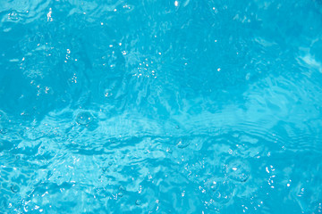 Blue background of water with waves.