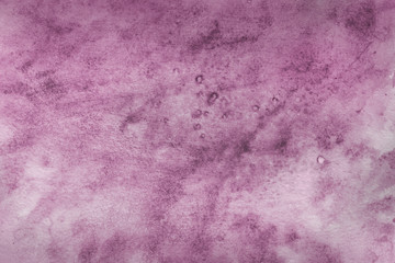 Pink watercolor winter paper textures on white background. Chaotic abstract organic design.	