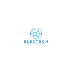 Fototapeta premium Electron modern technology logo design