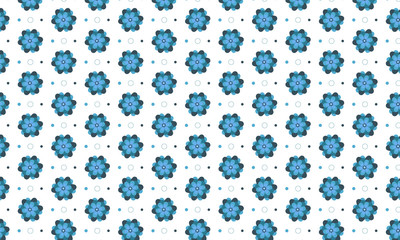 Light Blue Flower Pattern Background