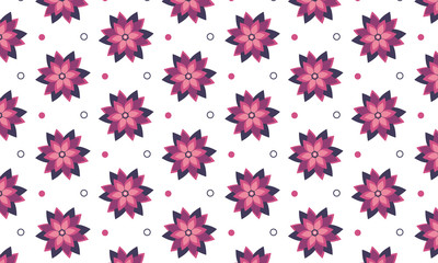 Pink Flower Pattern Background