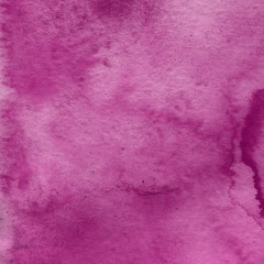 Obraz premium Pink watercolor abstract background with waves and strokes on white paper background. Trendy look. Chaotic abstract organic design.