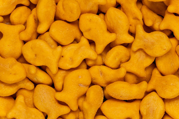Goldfish Crackers Texture Background