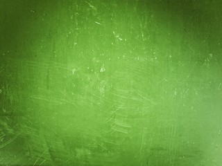 Vibrant gradient green color blur with scratched texture on surface background