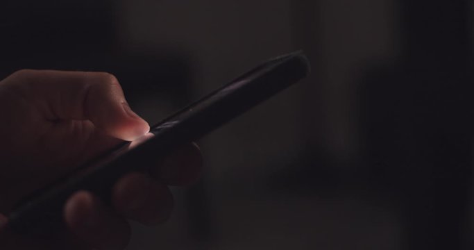 Man on Phone Texting, Social Media, Typing, Scrolling Cell Phone Smartphone