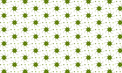Floral Pattern On White Background