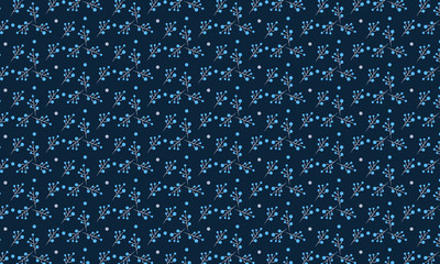 Dark Background On Floral Pattern