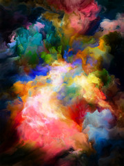 Fototapeta na wymiar Colorful Cloud Abstraction