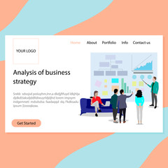 Analysis of business strategy landing page