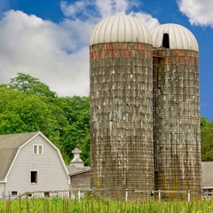 Hay silos