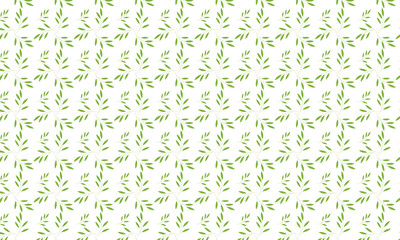 Green Geranium Leaves Pattern Background