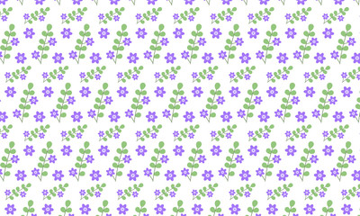 Fototapeta na wymiar Purple Perennial Flax Flower Pattern Background