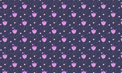 Pink Flower Pattern Background