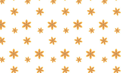 Orange Bloodroot Flower Pattern Background