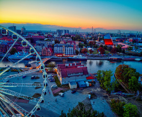 aerial view of Gdansk  city © Jurand