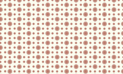 Brown Marguerite Daisy flower pattern with light background