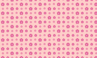 A Salmon Background with pink Jasmine flower pattern