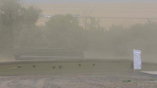 Demonstration of the capabilities of the Russian flying tank