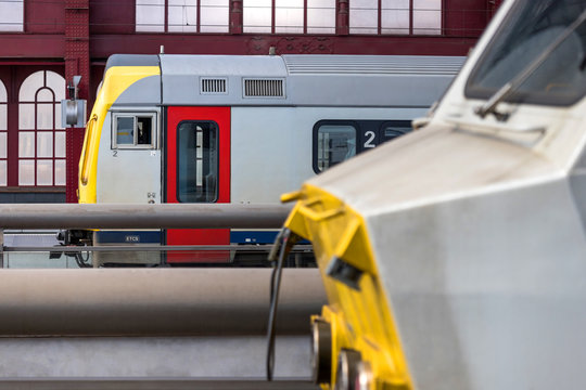 antwerp, flandern/belgium - 15 04 19 : SNCB train in antwerp belgium