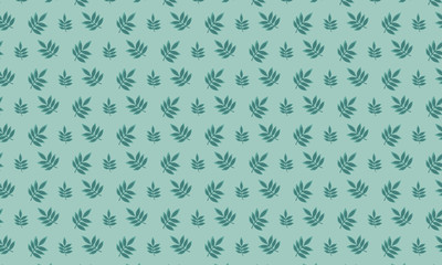 Lite Green Background and Dianthus Leaves Pattern Background