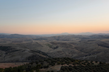 Landscape of Basilicata region in Italy