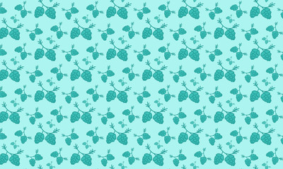 Lite Jade Green Background and Allium Flower with Branch Pattern Background