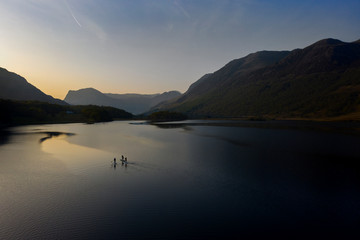 Sunrise over Crummock Water in the English Lake District