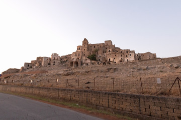 Obraz premium The abandoned village of Craco, Basilicata region, Italy