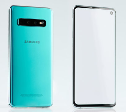 Green color Samsung galaxy s10