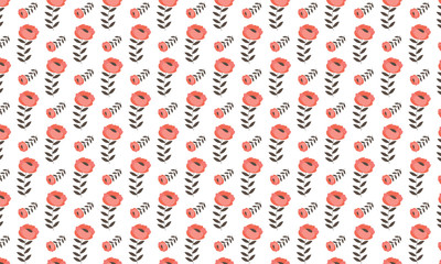 Red Diascia Flower Background Vector