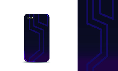 abstract phone case design vector background