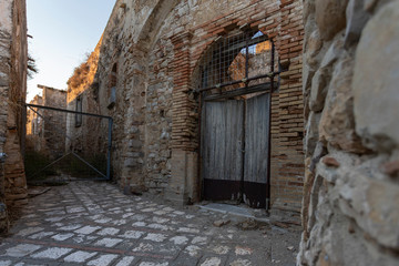 Fototapeta na wymiar The abandoned village of Craco, Basilicata region, Italy