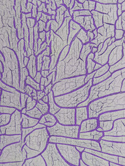 Cracked paint on wooden background, texture. Vintage wallpaper